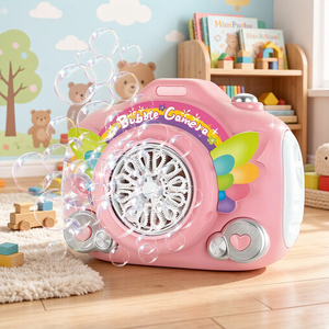 Juguete de Cámara de Burbujas con 2 Botellas de Solución de Burbujas de 30 ml, Carga USB, Correa, Soplador de Burbujas Automático para Niños, Regalo para Jugar al Aire Libre - Product Image 4
