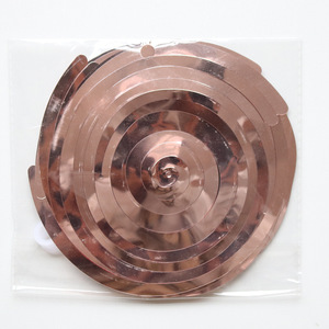 Đôi xoắn ốc Mặt dây chuyền Ribbon cho pha cà phê nghệ thuật cho kỳ nghỉ đám cưới hoặc sinh nhật bên trang trí sắp xếp làm bằng PVC - Product Image 4