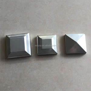 Capuchons de poteaux de clôture en aluminium durable et sans décoloration Cadre en bois imperméable en <span class=keywords><strong>acier</strong></span> inoxydable pour accessoires et quincaillerie de clôture - Product Image 3