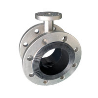 Katup Kupu-Kupu Manual dengan Flensa Pegangan Air, Struktur Centerline Seal Lunak, Baja Tahan Karat 304 DN50-DN150