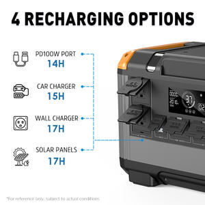 Centrale électrique portable 2400W pour le <span class=keywords><strong>camping</strong></span> Système d'énergie <span class=keywords><strong>solaire</strong></span> Tragbare avec <span class=keywords><strong>accessoire</strong></span> de source de voiture de charge de batterie Lifepo4 - Product Image 3