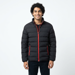 Veste en duvet blanche d'hiver à col montant personnalisée pour hommes vente en gros veste polaire de haute qualité style mode taille plus - Product Image 1