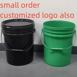 Thùng nhựa tròn 20 Lít có tay cầm màu cam xanh hoặc xanh lá cây có thể tái chế Thùng 5 gallon không có nắp - Product Image 5