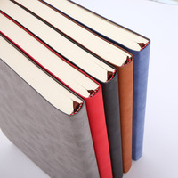 Carnet A5 en cuir PU à couverture rigide, reliure cousue, impression laminée, journal épais, fournitures scolaires