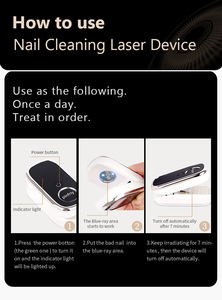 Nagelpilz-Lösung Fuß-Laser-LED-Licht-Massagegerät mit Zeitsteuerung für Beschädigte Verfärbte Dicke Nägel - Product Image 6