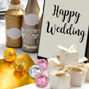 Cấp thực phẩm thân thiện với môi NHÔM VUÔNG kẹo wrappers Foil Sheets sô cô la cho Diy Homemade Party favors trang trí - Product Image 6