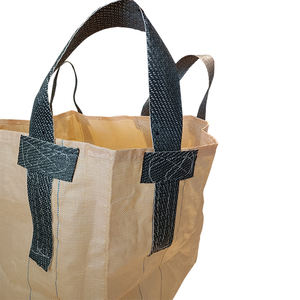 Grands sacs bruns avec boucles d'angle croisées noires - Product Image 1