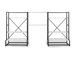 Tầng thường vụ đa tầng kim loại và gỗ Kệ trưng bày hàng hóa kệ cho cửa hàng bán lẻ Boutique - Product Image 5