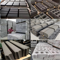Ligne de production de blocs de béton, de pavés et de bordures automatiques QT4-25 à moteur diesel, triphasée, en promotion