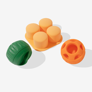 Unique <b>Ball</b>-Shaped Silicone Rubber Chew Toy <b>Dog</b> Slow Feeder Teeth Cleaning Function Fillable Cup Simple Design Multi-Holiday - Product Image 6