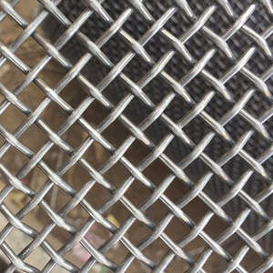 Maille de tamis vibrant pour concasseur de pierres et de sable de carrière minier à haute résistance 65mn 45 #   Maille de fil métallique tissée ondulée en acier au manganèse - Product Image 3