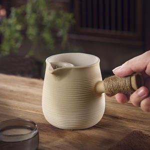 Tetera de Cerámica Estilo Japonés con Asa Lateral para Preparar Té Enlatado, Té Blanco Antiguo, Té con Leche - Product Image 3