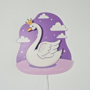 Lampe murale décorative en forme de cygne, <span class=keywords><strong>nouveauté</strong></span> <span class=keywords><strong>2022</strong></span>, pour chambre d'enfant et de bébé, design mignon de cygne pour chambre d'enfant - Product Image 5