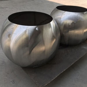 Bolas huecas de acero inoxidable sin pulir Esfera de metal de superficie cruda Pintura fácil con servicio de procesamiento de soldadura - Product Image 3