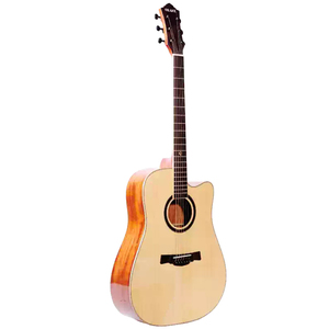 <span class=keywords><strong>Guitarra</strong></span> Acústica de 41 Pulgadas para Principiantes - Edición Limitada Disponible, Tapa de Madera Maciza de Abeto y Caoba, Color Natural de la Madera - Product Image 1