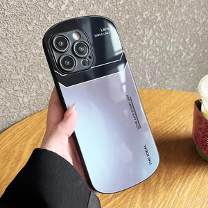 Vetro curvo gradiente grandi finestre lente custodia protettiva per Iphone 16 15 Pro - Product Image 2