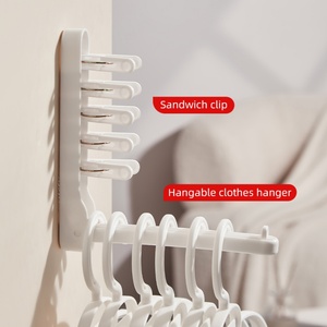 Organizadores de Armario Domésticos que Ahorran Espacio, Perchas para Ropa, Estante de Clasificación, Diseño Plegable Decorativo para Cocina - Product Image 4