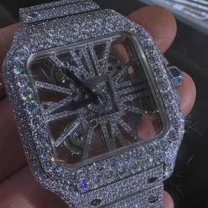 Collezione di Orologi da Uomo di Lusso di Qualità Standard 41mm <span class=keywords><strong>con</strong></span> Diamanti Coltivati in Laboratorio Chiarezza VVS <span class=keywords><strong>Movimento</strong></span> <span class=keywords><strong>al</strong></span> <span class=keywords><strong>Quarzo</strong></span> - Product Image 2