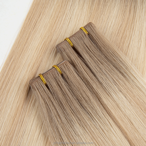Extensions à bandes adhésives injectées de qualité salon, invisibles, sans couture, double épaisseur, Remy, fournisseur d'extensions capillaires invisibles à bandes adhésives - Product Image 4