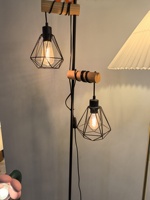 Metall Stil Stehlampe Verstellbare Sofa Lampe Innen Wohnzimmer Licht Zwei Kopf Stehlampe