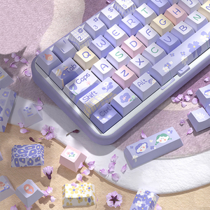 Tùy Chỉnh Anime Dễ Thương Bàn Phím Cơ Khí Keycaps Đặt Nhựa Gốm PBT Key Mũ Trong Suốt Trống Cherry XDA Cấu Hình Thấp Keycaps - Product Image 2