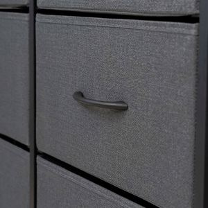 Modern Living Room Fabric <b>Cabinets</b> - Freestanding Durable Stainless Steel MDF Panel Pine Various Colors - Product Image 5