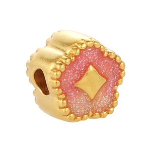 Pulsera con cuentas de oro macizo de 24 quilates, accesorios de lujo micro duros únicos de gama alta, nuevos accesorios y componentes de joyería - Product Image 2