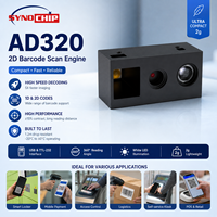 Lecteur de codes-barres 1D 2D QR intégré AD320 CMOS USB TTL 232 haute vitesse pour terminal de point de vente en libre-service, caisse automatique, garantie 1 an