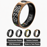 Anillo Inteligente de Acero Inoxidable |   Monitorización del Sueño y Frecuencia Cardíaca, Sincronización de Datos con Aplicación Inalámbrica, Rastreador de Actividad Diaria, Uso Diario