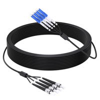 Customized Industrial Armoured Fiber Patch Cable 1-24 Fibers Single Mode (OS2) LC/SC/ST/FC/LSH/MTP/IP67/ODC/YZC TPU