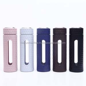 Bouteille d'eau en verre moderne et tendance pour enfants, usage scolaire, capacité 450 ml, multicolore, vente en gros directe usine, rentrée scolaire - Product Image 5