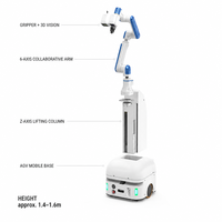 Robot mobile collaboratif Nova2kg AGV PLC, bras robotisé à 6 axes pour l'assemblage de précision, l'inspection de la qualité et l'automatisation (acier inoxydable)