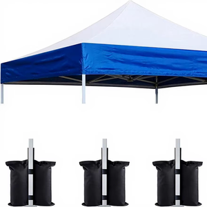 Tente pliante d'extérieur à quatre coins 3*3m 3*4.5m avec porte zippée, auvent en PVC Oxford, résistante au froid, au vent, au soleil et à la pluie, abri <span class=keywords><strong>3x3</strong></span> - Product Image 1