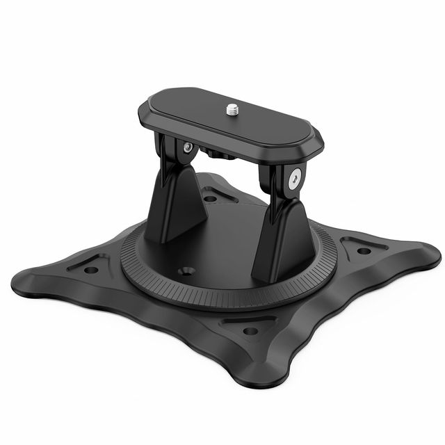 Angle Adjustable Projector Foldable Mount Stand with 1/4 Inch Mounting Screw Compatible with Most Projectors for Home Office