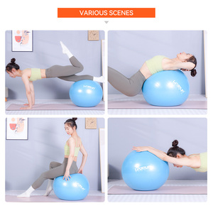 <span class=keywords><strong>Yoga</strong></span> 65cm d'OEM de stabilité de boule de gymnastique d'équilibre de PVC suisse avec le ballon d'exercice de pompe - Product Image 4
