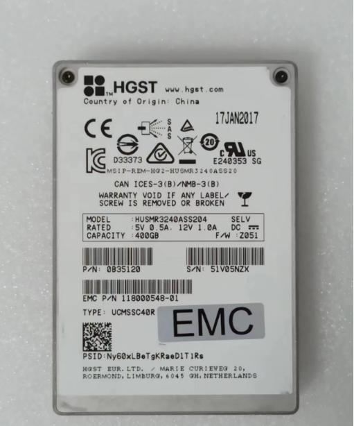 HGST Hitachi HUSMR3240ASS204 400G SAS Solid-state Drive EMC