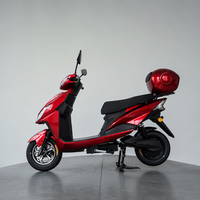 Scooter électrique pour adultes à deux roues homologué EEC DOT, batterie au lithium 72V 3000W, rouge, sportif, avec coffre arrière