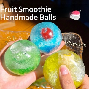 Lot de 6 jouets anti-stress en forme de fruits, jouets compressibles à l'huile de coco, esthétiques et malléables, avec son froissement - Product Image 2