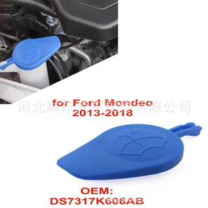 Bouchon de réservoir de liquide lave-glace Ford Mondeo Fiesta DS7317K606AB 2013-2018 en plastique pour le nettoyage du pare-brise - Product Image 1