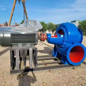 Pompe d'irrigation agricole à haut débit et faible hauteur de refoulement, pompe horizontale à flux mixte pour le drainage des eaux inondationnelles - Product Image 6