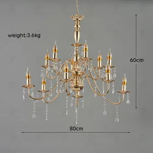 Maßgeschneiderter Hochzeits-Requisiten-Kristallleuchter Luxus-Party-Events Bühnen-Dekoleuchten - Product Image 3