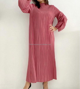 Fabricante de Ropa Zhuoyang, Vestidos Casuales a Medida para Mujer, Tallas Grandes, Vestidos Plisados Estilo <span class=keywords><strong>Issey</strong></span> <span class=keywords><strong>Miyake</strong></span> - Product Image 5