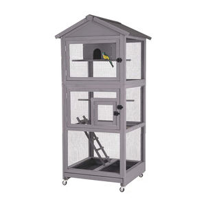 <span class=keywords><strong>Outdoor</strong></span> Houten Custom Grote Vogel Kooi Te Koop Duif Papegaai Volière Met Wielen - Product Image 1