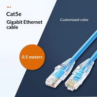 Cable de Red Gigabit Kneysum de Alta Velocidad CAT5/CAT5E, 8 Conductores, FTP, Cobre Puro Sólido, Personalizable, de 0.5m a 3m