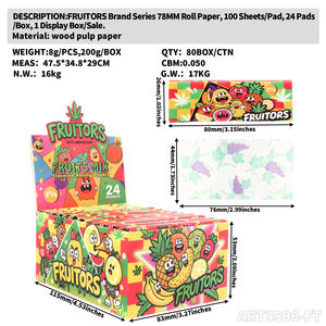 Papel de Liar de 78 mm con Sabor a Frutas Mixtas, Diseño Nuevo y Colorido, Accesorios para Fumar en Oferta - Product Image 6