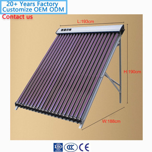 Evacuated Tube Solar Water <b>Heater</b> 193x188cm Pressurized Stainless Steel Slope Roof Installation Thermosyphon System - Product Image 1