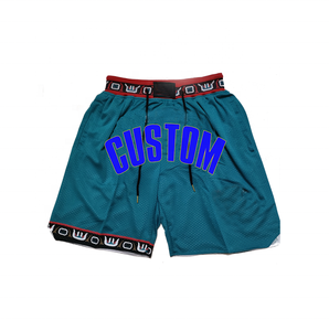 Short Varsity Rétro pour Hommes Logo Surdimensionné en Vrac Velours Côtelé Filles Short de Basketball Réversible Retour Personnalisé - Product Image 6