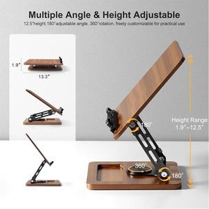 Soporte para <span class=keywords><strong>libros</strong></span> para leer, 360 °   Soporte Giratorio para <span class=keywords><strong>Libros</strong></span> con Manos Libres - Product Image 4