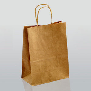 Bolsas de Papel Kraft Reciclables al por Mayor con Impresión Serigrafiada para Comida para Llevar, Compras, Ropa y Embalaje de Regalos - Product Image 1