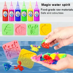 Nieuwste Magisch Water Elf Speelgoed Kit Diy Creatieve Kleurrijke Gel Water Sprite Handgemaakte Water Speelgoed Voor Kind Met Schimmel En 6 Fles Hydrogel